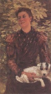 Lady With A Lap Dog by Henry Herbert La Thangue