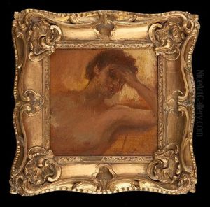 Etude De Jeune Femme by Gaston La Touche