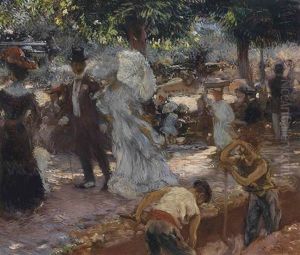 La Promenade by Gaston La Touche