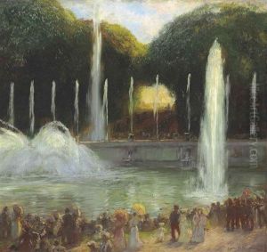 Bassin De Neptune, Versailles by Gaston La Touche