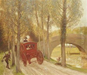 Le Carrosse Rouge by Gaston La Touche