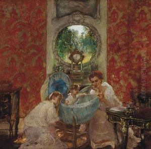 Le Reveil De Bebe by Gaston La Touche