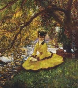 At The Riverbank by Gaston La Touche