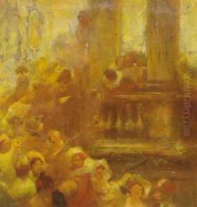 A L'opera by Gaston La Touche