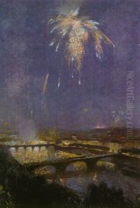 Feu D'artifice Sur Paris