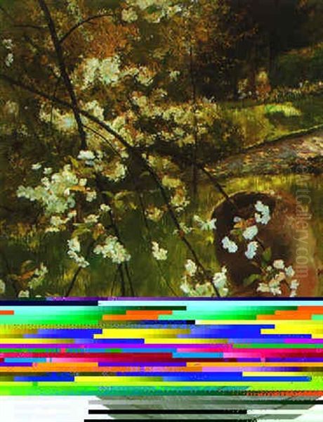 Lady In A Garden - view 1