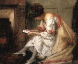 A Lady Reading by Gaston La Touche