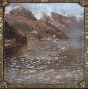 Le Lac De Come - Italie by Gaston La Touche