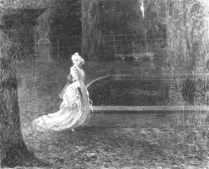 Promenade Dans Le Parc by Gaston La Touche