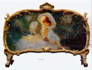 Femme A L'eventail by Gaston La Touche