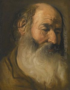Head Of An Old Bearded Man by Georges de La Tour