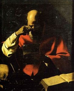 Saint Jerome Lisant Une Lettre by Georges de La Tour