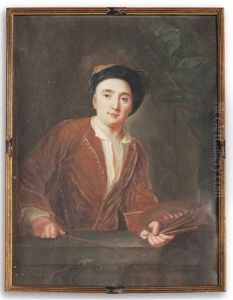 Autoportrait A La Palette by Maurice Quentin de La Tour