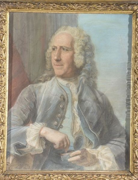 Portrait D'etienne Perrinet, Sieur De Jars Et De Boucart (1675-1762) Prenant Du Tabac - view 1