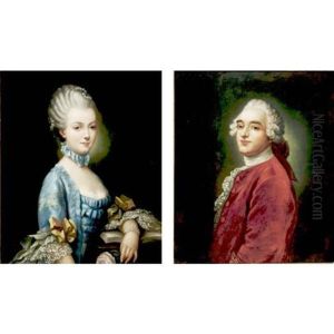 Portrait Of A Nobleman (+ Noblewoman; Pair)