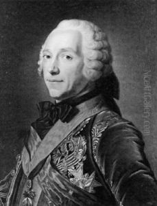 Portrait Du Marechal De Belle-isle by Maurice Quentin de La Tour
