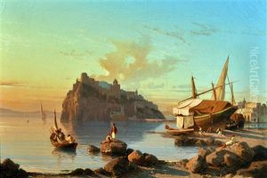 Veduta Del Castello Aragonese A Ischia