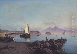 Napoli, La Spiaggia Di Mergellina by Alessandro la Volpe
