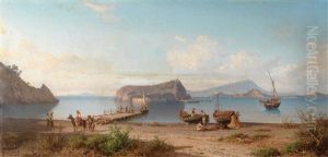 In Der Bucht Von Neapel (?) by Alessandro la Volpe