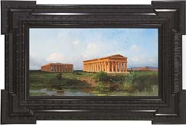 De Antikke Templer I Paestum, Italien - view 1