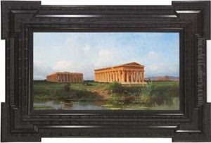 De Antikke Templer I Paestum, Italien