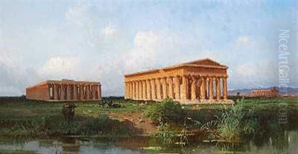 De Antikke Templer I Paestum I Italien - view 1