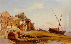 A Neapolitan Fishing Village by Alessandro la Volpe