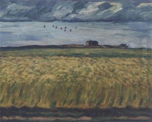 Kornfeld Vor Der Hohe by Wilhelm Laage