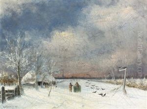 Winterliche Landschaft by Gerard Van Der Laan