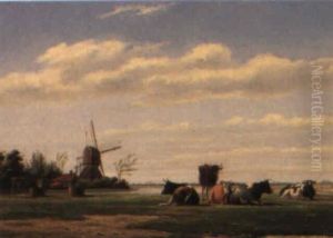 Paysage En Hollande by Jan Zeeuw Van Den Laan