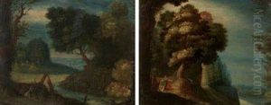 Paysages Animes (pair) by Jasper van der Laanen