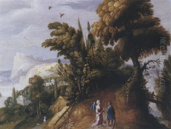 An Extensive Landscape With Tobias And The Angel - view 1