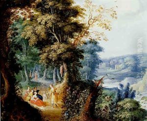 Paysage De Foret Avec Diane Et Ses Nymphes