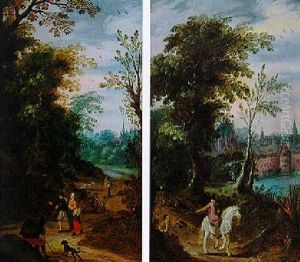 Paysage Aux Lavandieres by Jasper van der Laanen