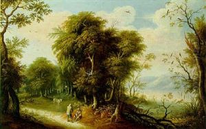 Waldlandschaft Mit Rastenden
