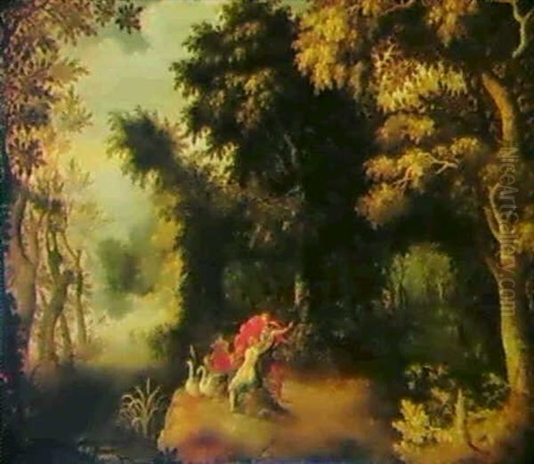 Wooded River Landscape With Venus And Adonis - view 1
