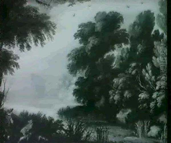 Chasseurs Pres De La Riviere - view 1