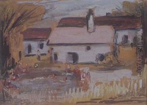 Red Roof No.2 by Lucien A. Labaudt