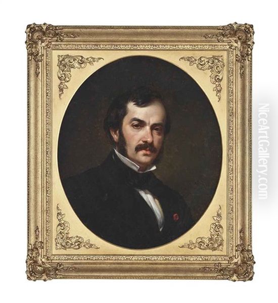 Portrait Of A Gentleman, Bust-length, In A Bow Tie - view 1