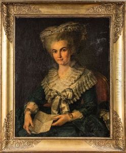 Portrait De Femme Tenant Une Lettre by Adelaide Labille-Guiard