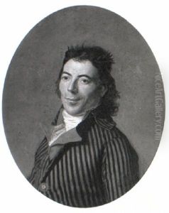 Portrait Of A Gentleman Wearing A Striped Jacket by Adelaide Labille-Guiard