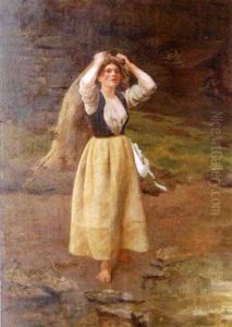 La Jeune Paysanne by Eugene Labitte