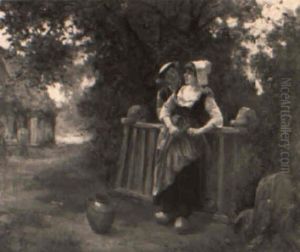 Countryside Courtship by Eugene Labitte