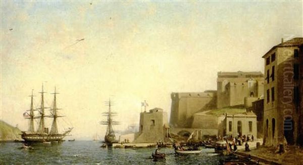 Units Of American Fleet In Villefranche-sur-mer - view 1