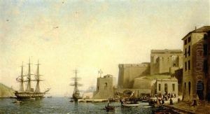 Units Of American Fleet In Villefranche-sur-mer Units Of American Fleet In Villefranche-sur-mer