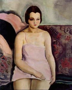 Femme En Deshabille Rose by Charles Laborde