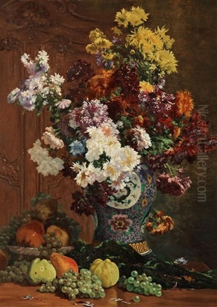 Stilleben Med Urna Och Blommor - view 1
