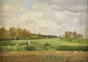 Landskap Med Skordearbetare