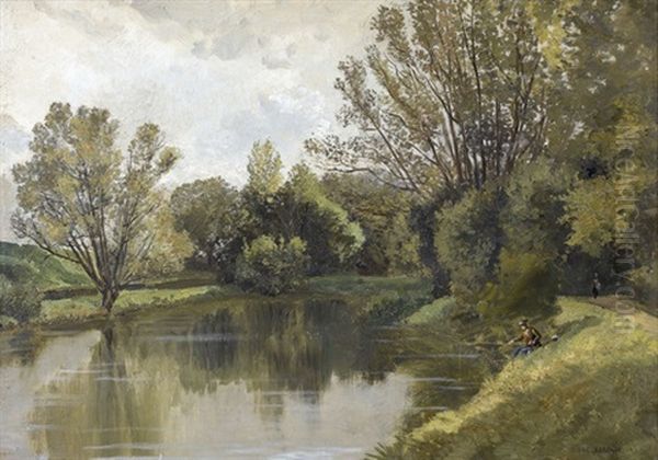 Angler Am Fluss - view 1