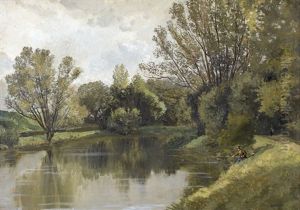 Angler Am Fluss Angler Am Fluss